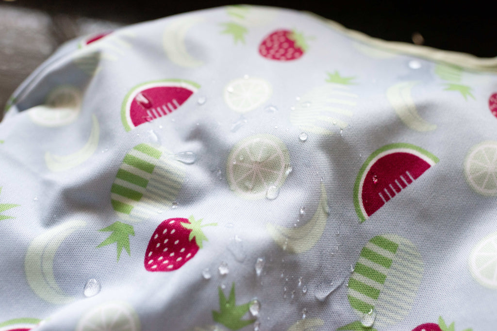 Bavoir manches longues à ventouses | Fruits