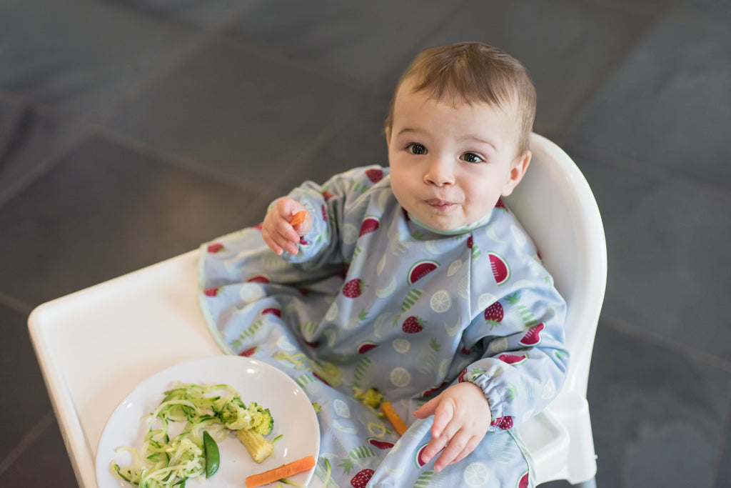 Bavoir manches longues à ventouses | Fruits