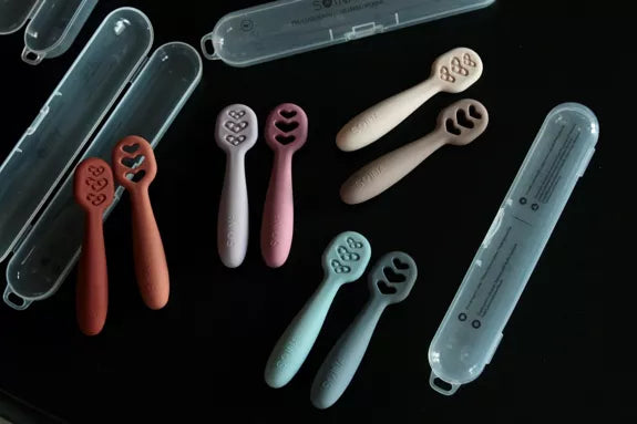 Pré cuillères en silicone alimentaire | Biscuit