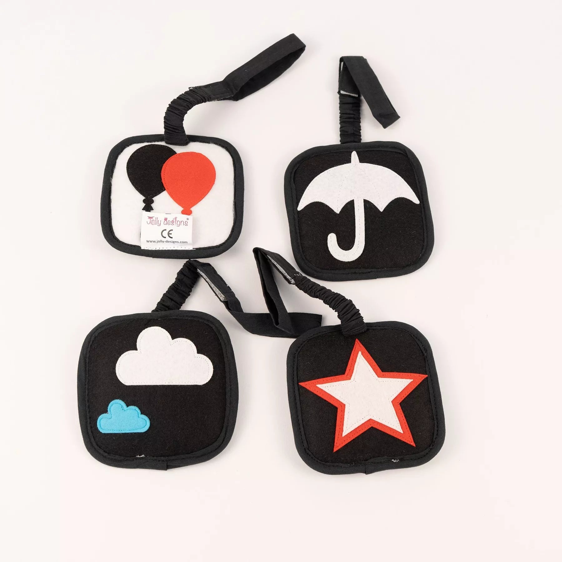 Cartes contrastées à suspendre