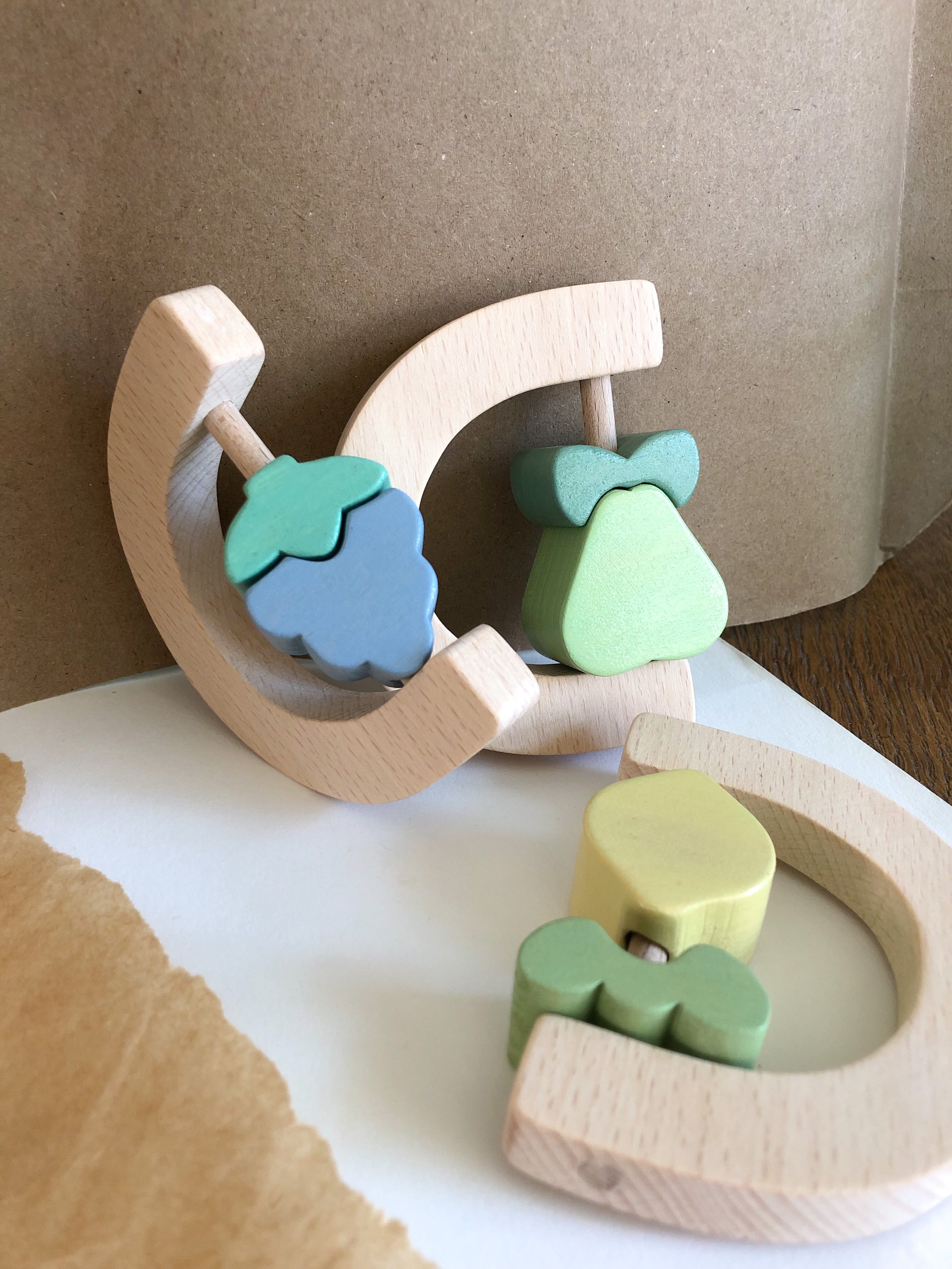 Hochet en bois | Citron