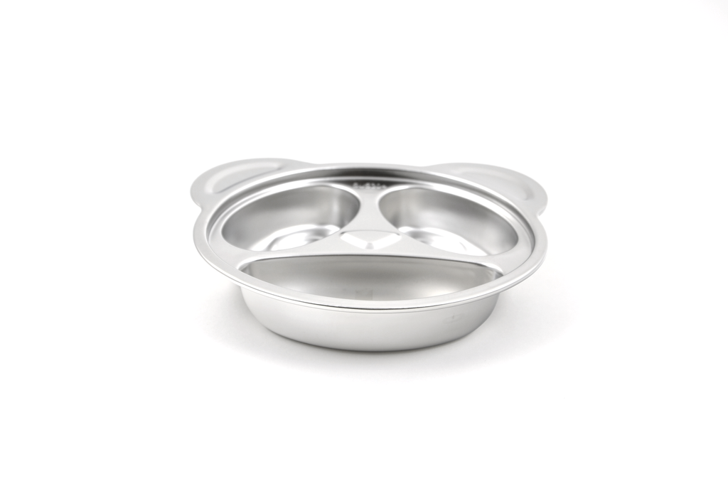 Assiette compartimentée en inox | Panda