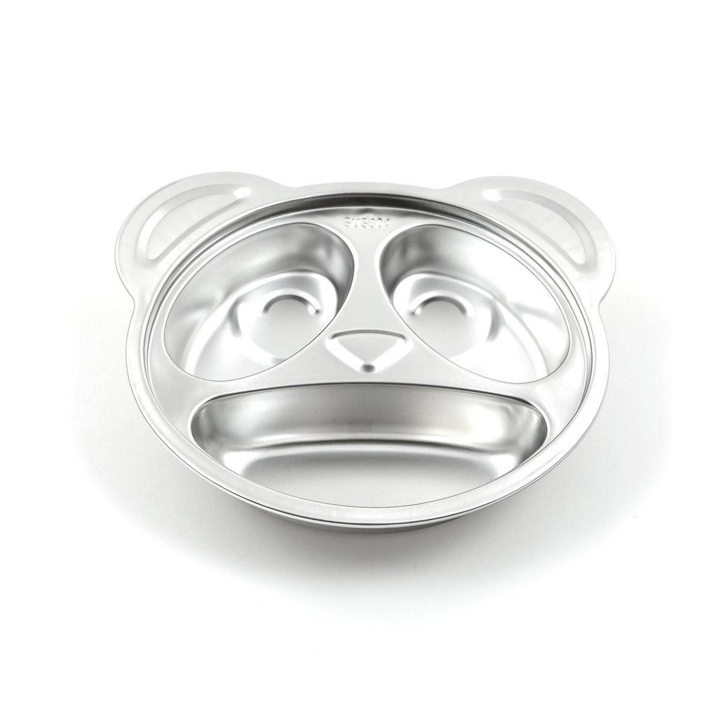 Assiette compartimentée en inox | Panda