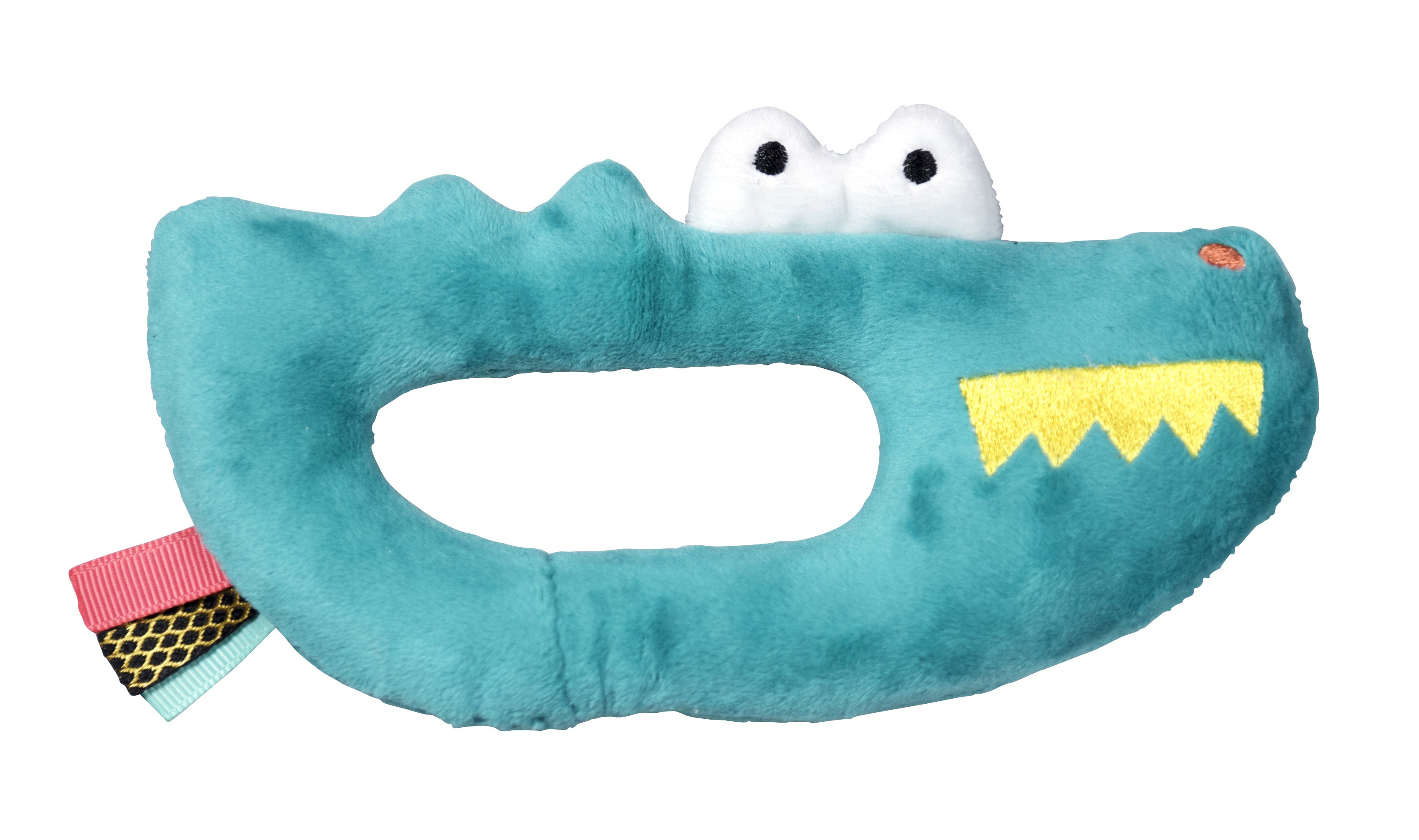 Hochet en velours doux avec grelot et rubans