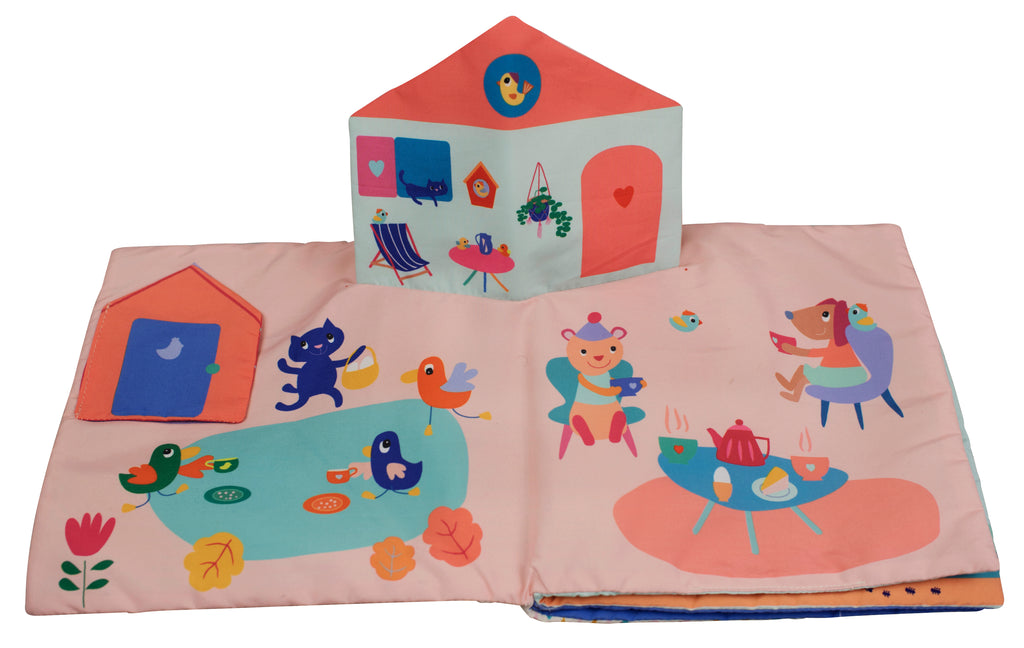 Livre d'éveil pop-up en tissu | Gabin Lapin