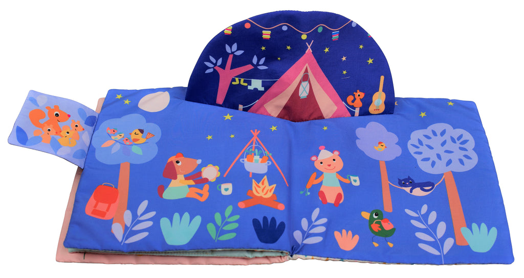 Livre d'éveil pop-up en tissu | Gabin Lapin