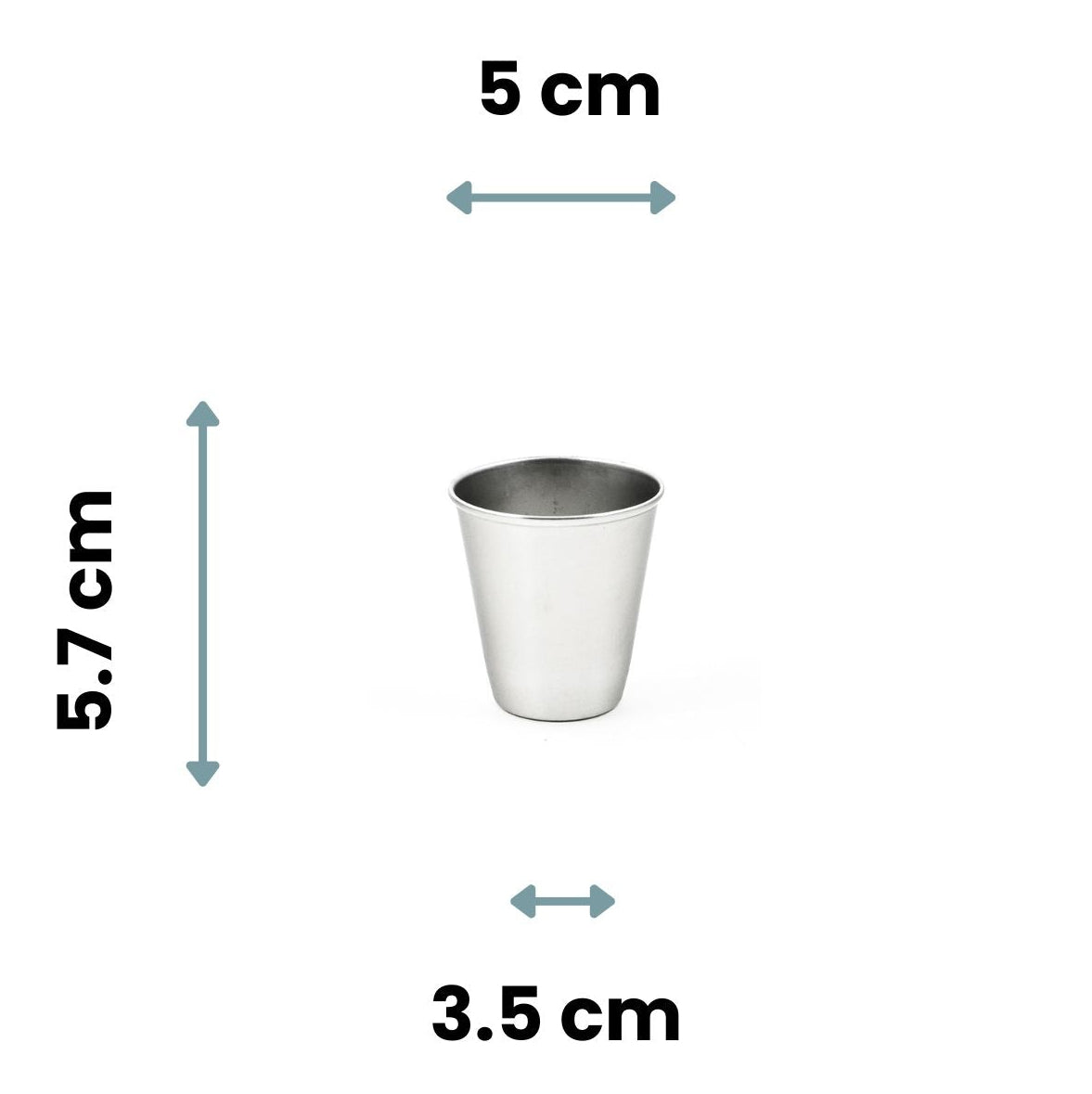 Mini timbale en inox de 75ml