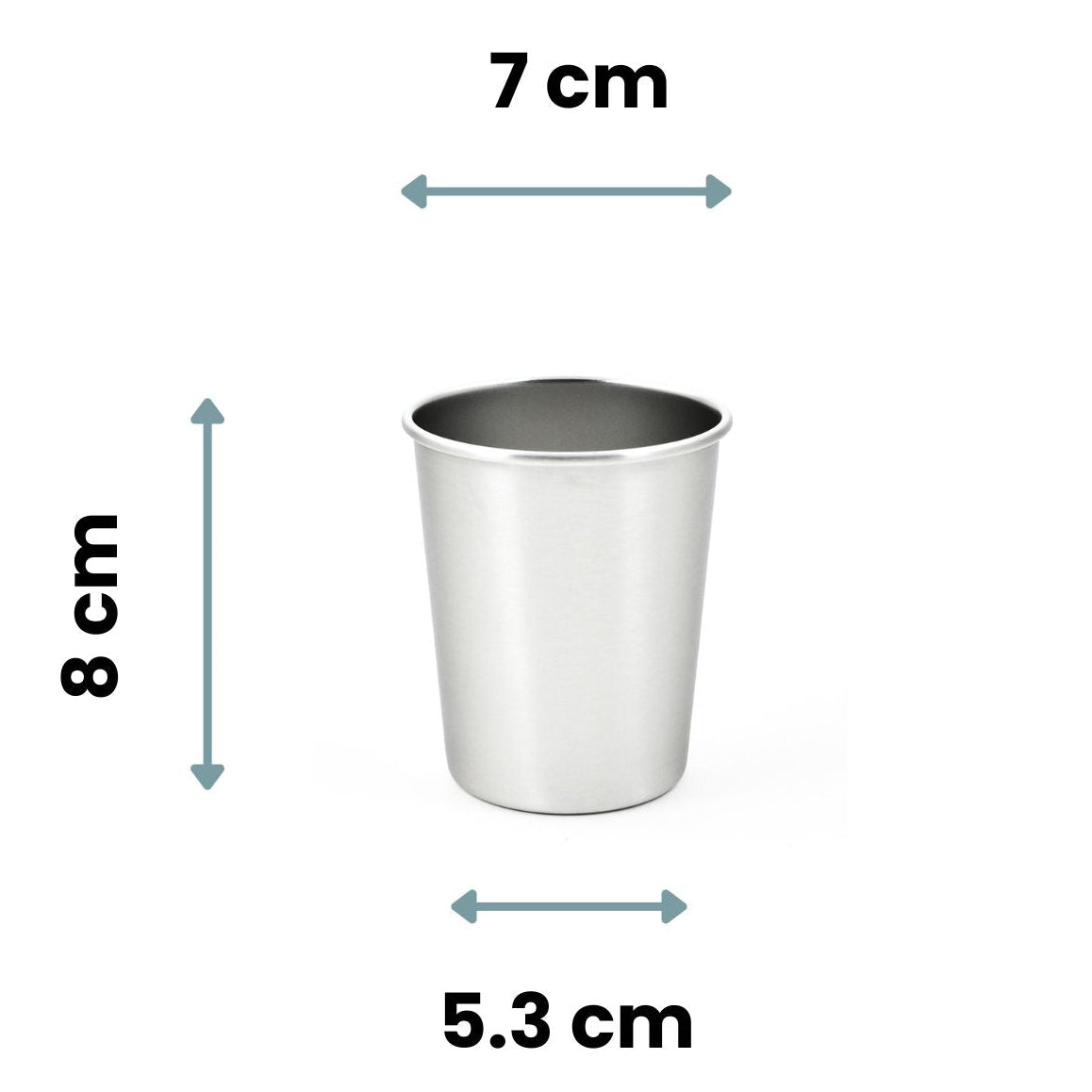 Ensemble de 4 timbales colorées en inox de 180ml