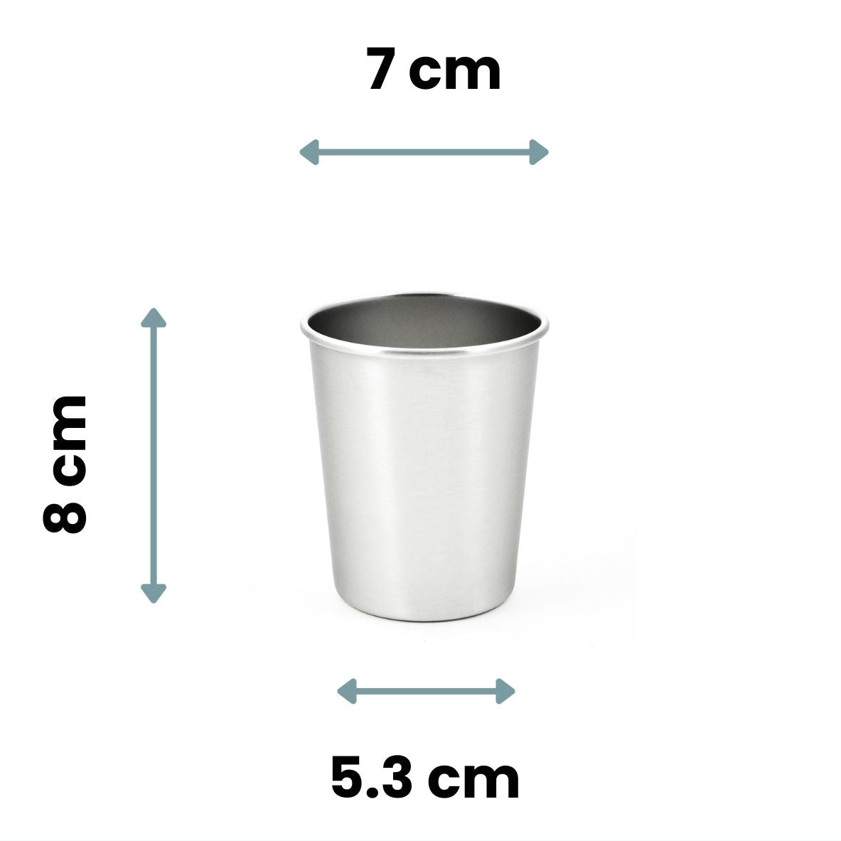 Ensemble de 4 timbales en inox de 180ml