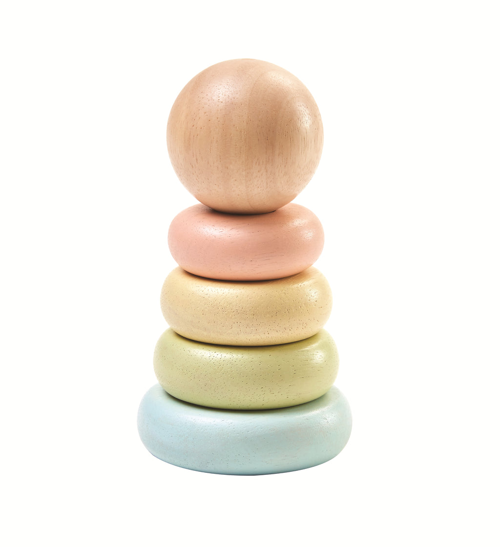 Pyramide en bois à trier et empiler