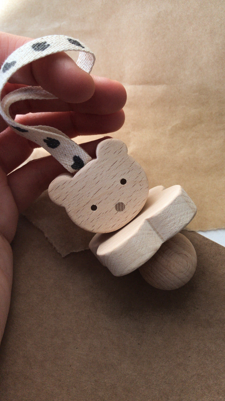 Hochet en bois | Ours